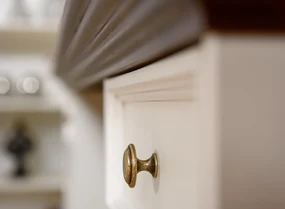 PROXIMA.store - Rustikálny písací stôl 1.1 - BELLUNO ELEGANTE FARBA: biela - dub