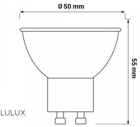 LED žiarovka GU10 8W