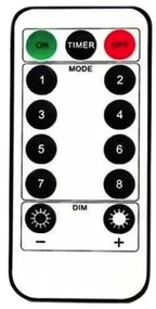 LED záves GL2005 farebné hviezdy, s diaľkovým ovládaním