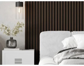 Mexen Lam-F, akustické stenové lamely 275 × 30 cm, plstený podklad 8 mm, technická dyha, orech palisandrový, S105-275307-3015-021