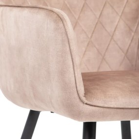 Jedálenská stolička SATORI zamatová béžová 894492