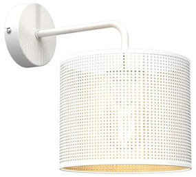 Luminex Nástenná lampa LOFT SHADE 1xE27/60W/230V biela/zlatá LU5259