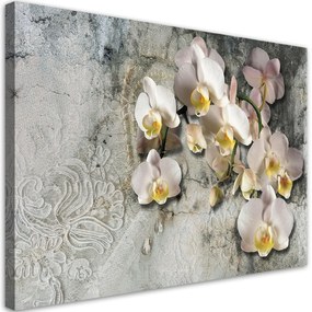 Obraz na plátně, Slunečné orchideje - 100x70 cm