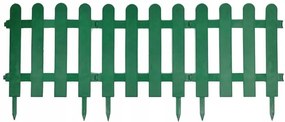 Nízky záhradný plot - plastový Farebné prevednie: Zelená