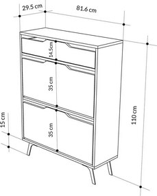 Astat Light Mocha Skriňa na topánky