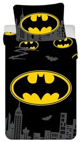 Jerry Fabrics Bavlnené obliečky 140x200 + 70x90 cm - Batman "The Emblem"