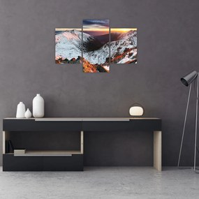 Obraz - Zimná horská panoráma (90x60 cm)