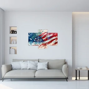 Obraz - Vlajka USA (90x60 cm)