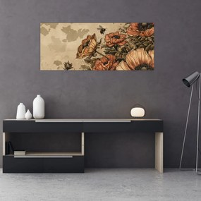 Obraz - Včelia lúka II. (120x50 cm)