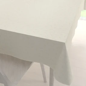Biante Teflónový obdĺžnikový obrus TF-026 Popínavé lístky - smotanový 60x100 cm