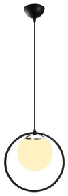 Čierne kovové závesné svietidlo Opviq lights Vivi