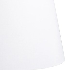 Ľanové tienidlo biele okrúhle šikmé 35/30/20