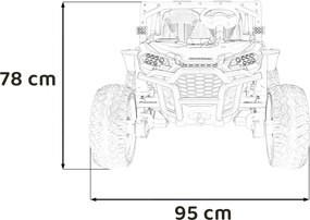 Ramiz HONDA Talon 4x4 terénne vozidlo Ružová