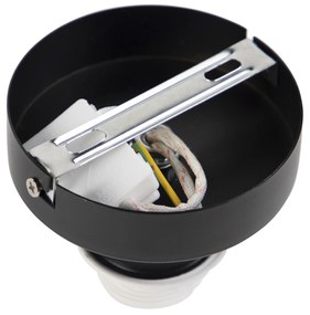 Stropné svietidlo s tienidlom z zamatu zelené so zlatom 25 cm - Combi Black