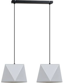 Závesné svietidlo Diamond, 2x textilné tienidlo (mix 5 farieb), (výber z 2 farieb konštrukcie)