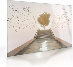 Sklenený obraz - Most do neznáma (70x50 cm)