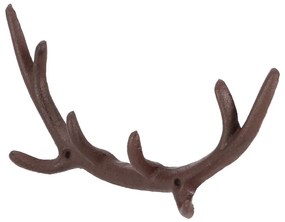 Hnedý kovový nástenný vešiak Antlers – Esschert Design