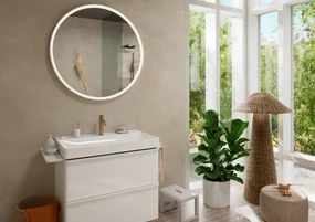 Hansgrohe Tecturis S, páková umývadlová batéria 110 EcoSmart+ s odtokovou súpravou, kartáčovaný bronz, HAN-73310140
