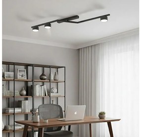 Stropné svietidlo SKAN 3xGX53/12W/230V čierne