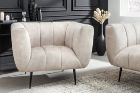 Kreslo Ablesse champagne black