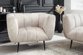 Kreslo Ablesse champagne black