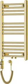 Mexen Mars, elektrické vykurovacie teleso 700 x 400 mm, 300 W, zlatá lesklá, W110-0700-400-2300-50