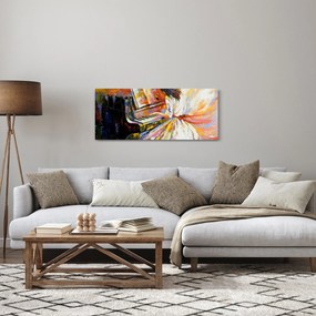 Obraz - Žena hrajúca na piáno (120x50 cm)