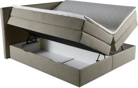 Kontinentálna boxspring posteľ ANNA 200x220, šedá (gerra 90)