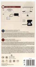 Paulmann 93449 - SADA 3xLED/6,5W IP23 Kúpeľňové podhľadové svietidlo NOVA 230V