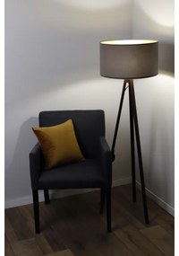 Stojacia lampa STANDART 1xE27/60W/230V šedá/wenge