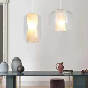 Toolight - závesné svietidlo MARBLE E27 60W APP908-1CP, imitácia mramoru, OSW-06674