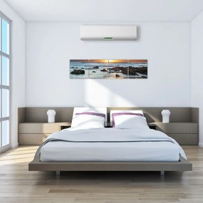 Západ slnka pri mori, obraz