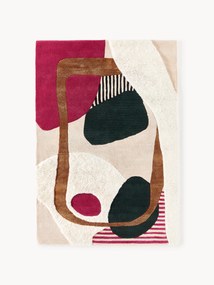 Ručne tuftovaný vlnený koberec's reliéfnou štruktúrou Rosco