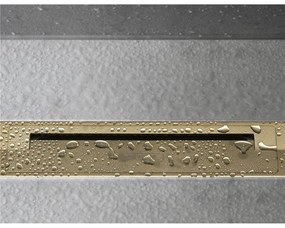 HANSGROHE RainDrain Flex vrchná sada sprchového žľabu 100 cm, skracovateľná, pre inštaláciu voľne na plochu, leštený vzhľad zlata, 56046990
