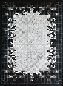 Koberec Porte 2054 GREY – sivý s geometrickým vzorom, obdĺžnik Rozmer: 60x100 cm