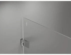 Mexen Lunar-B Duo, výklopný sprchový kút 85 x 80 cm, 8mm číre sklo, chrómový profil, 832-085L-080P-01-00