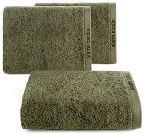 BAVLNENÝ UTERÁK PIERRE CARDIN EVI 50X90 CM TMAVOOLIVOVÁ