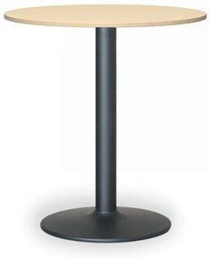 Konferenčný stolík FILIP II, priemer 80 cm, čierna podnož, breza