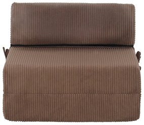 Skladacie kreslo/matrac MALEN, svetlo hnedá