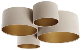 Stropné svietidlo SPACE 4xE27/60W/230V béžová/zlatá