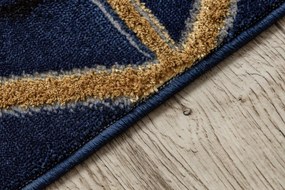 Modrý koberec EMERALD exkluzívny/glamour granat/zlatý Veľkosť: 120x170cm