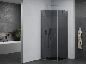 Mexen Pretoria sprchovací kút 70x70cm, 6mm sklo, chrómový profil-šedé sklo, 852-070-070-01-40