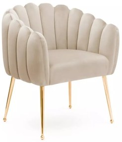 EXKLUZÍVNA STOLIČKA ELISA ZLATÉ NOHY