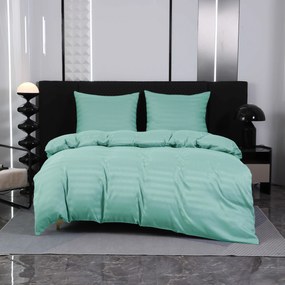 Hotelové obliečky z mikrovlákna JASMINE mentolové - prúžok 2 cm Rozmer obliečky: 2 ks 70 x 80 cm | 160 x 200 cm