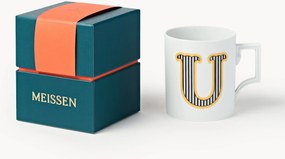Westwing x MEISSEN, Ručne vyrobený hrnček's ozdobným motívom Initials