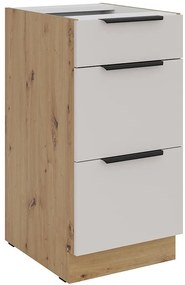 Kuchynská skrinka Solea cashmere/artisan 40D 3S BB