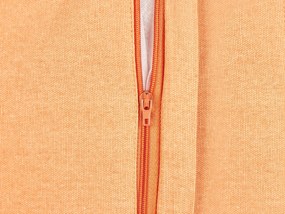 Sada 2 bavlnených vankúšov s geometrickým vzorom 45 x 45 cm oranžová HOYA Beliani
