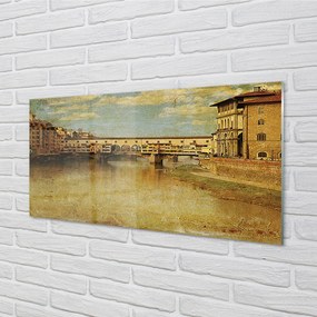 Obraz na akrylátovom skle Italy river mosty budovy 100x50 cm