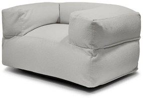 Svetlosivý sedací vak z textílie buklé MooG – SLOWDOWN