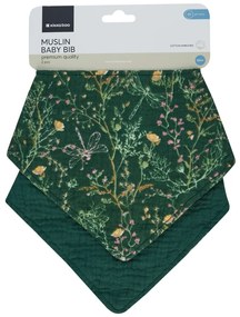 Podbradník bandana 2ks Secret Garden Green